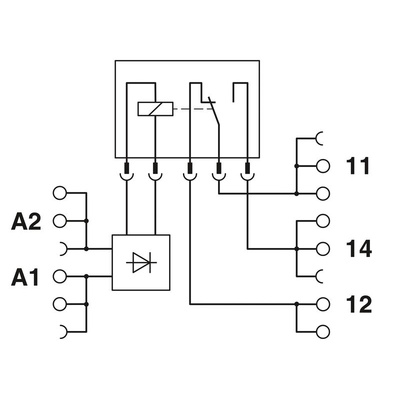 Phoenix Contact PLC-RPT- 24DC/21HC Series Interface Relay, DIN Rail Mount, 24V dc Coil, SPDT, 1-Pole