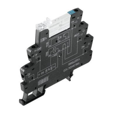 Weidmuller TRS Series Interface Relay, DIN Rail Mount, 24V Coil, SPDT, 1-Pole, 6A Load