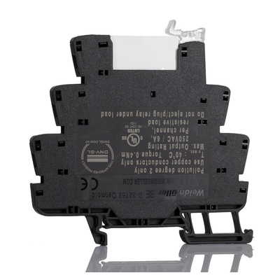 Weidmuller TRS Series Interface Relay, DIN Rail Mount, 24 → 230V ac/dc Coil, SPDT, 1-Pole, 6A Load