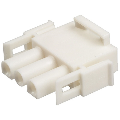 TE Connectivity, Universal MATE-N-LOK Male Connector Housing, 6.35mm Pitch, 3 Way, 1 Row