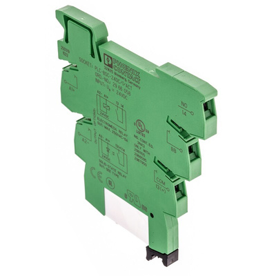 Phoenix Contact PLC-RSC- 24DC/ 1/MS/ACT Series Interface Relay, DIN Rail Mount, 24V dc Coil, SPST, 1-Pole