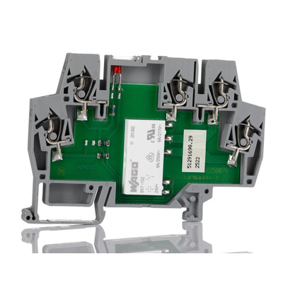 Wago 859 Series Interface Relay, DIN Rail Mount, 24V dc Coil, 1-Pole