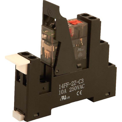 Hongfa Europe GMBH RMTFL Series Interface Relay, DIN Rail Mount, 24V ac Coil, SPDT, 1-Pole, 16A Load