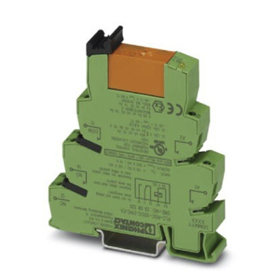 Phoenix Contact Interface Relay, DIN Rail Mount, 110 V dc, 120V ac Coil, SPDT, 1-Pole