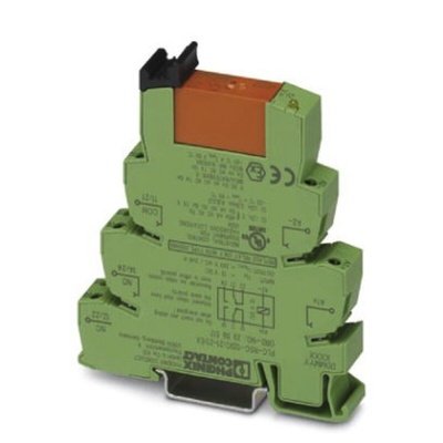 Phoenix Contact Interface Relay, DIN Rail Mount, 12V dc Coil, DPDT, 2-Pole