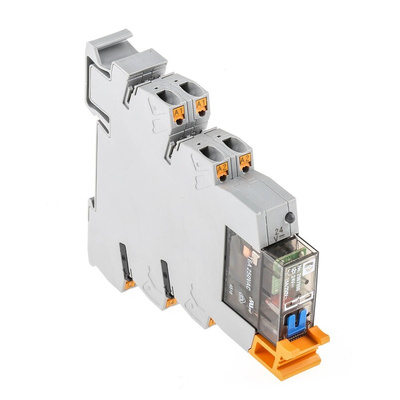 Phoenix Contact PLC-RPT- 24DC/21HC/MS Series Interface Relay, DIN Rail Mount, 24V dc Coil, SPDT, 1-Pole