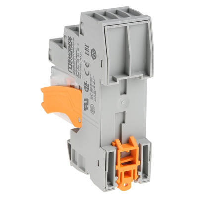 Phoenix Contact RIF-2-RSC-LDP-24DC/4X21 Series Interface Relay, DIN Rail Mount, 24V dc Coil, 4PDT, 4-Pole