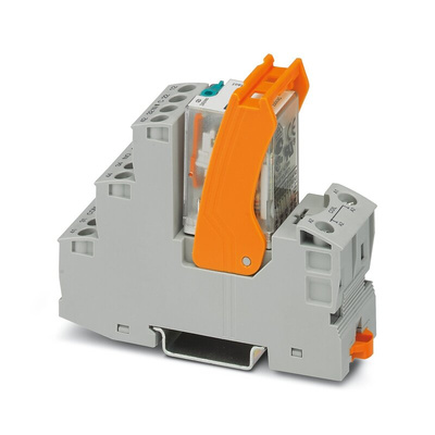 Phoenix Contact RIF-2-RSC-LDP-24DC/4X21 Series Interface Relay, DIN Rail Mount, 24V dc Coil, 4PDT, 4-Pole