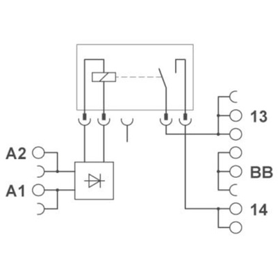 Phoenix Contact RIF-1-RPT-LDP-24DC/1ICT Series Interface Relay, DIN Rail Mount, 24V dc Coil, SPST