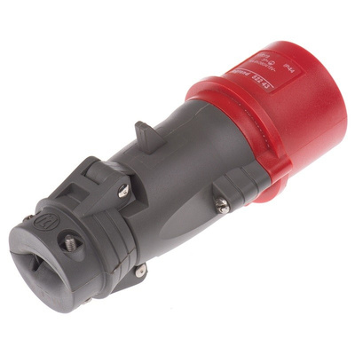 Legrand, HYPRA IP44 Red Cable Mount 3P+E Industrial Power Plug, Rated At 16.0A, 415.0 V