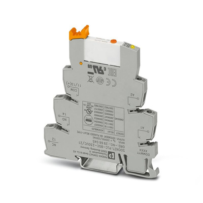 Phoenix Contact PLC-RSC-230UC/21/MS Series Interface Relay, DIN Rail Mount, 230V ac Coil, SPDT, 1-Pole, 3A Load