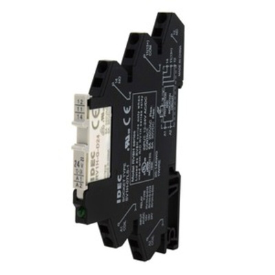 Idec RV8 Series Interface Relay, DIN Rail Mount, 24V ac/dc Coil, SPDT