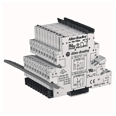 Rockwell Automation 700-HLT Series Interface Relay Module, DIN Rail Mount, 220 → 240V ac/dc Coil, SPDT, 6A Load
