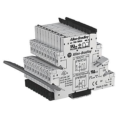 Rockwell Automation 700-HLS Series Interface Relay Module, DIN Rail Mount, 220 → 240V ac/dc Coil, 2A Load