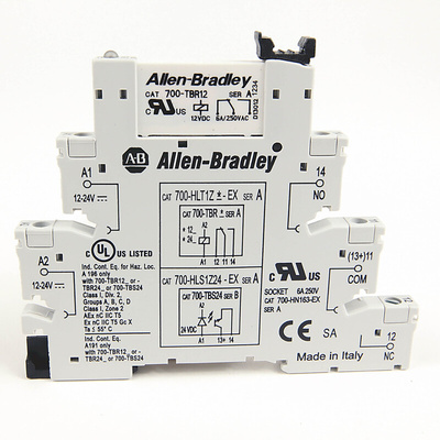 Rockwell Automation 700-HL Series Interface Relay Module, DIN Rail Mount, 12V dc Coil, 6A Load