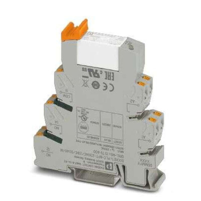 Phoenix Contact PLC-RPT-230AC/21HC/SO46/HI Series Relay Module, DIN Rail Mount, 60V dc Coil, SPDT, 6A Load