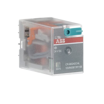 ABB CR-M Series Interface Relay, DIN Rail Mount, 24V dc Coil, 4CO (SPDT), 6A Load