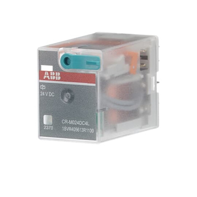 ABB CR-M Series Interface Relay, DIN Rail Mount, 24V dc Coil, 4CO (SPDT), 6A Load