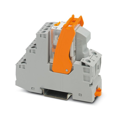 Phoenix Contact Relay Module, DIN Rail Mount, 230V ac Coil, DPDT, 5mA Load