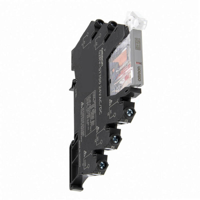 Omron G2RV-ST Series Electromechanical Interface Relay, DIN Rail Mount, 24V dc Coil, SPDT, 1-Pole, 6A Load