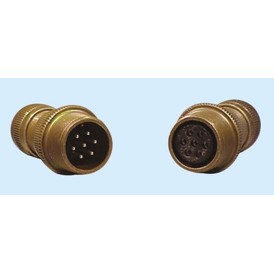 Glenair 14 Way Cable Mount MIL Spec Circular Connector Receptacle, Pin Contacts,Shell Size 20, MIL-DTL-5015