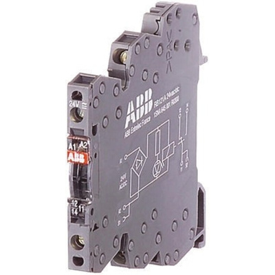 ABB R600 Series Interface Relay, DIN Rail Mount, 230V ac/dc Coil, SPST, 6A Load