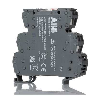 ABB R600 Series Interface Relay, DIN Rail Mount, 24V ac/dc Coil, SPST