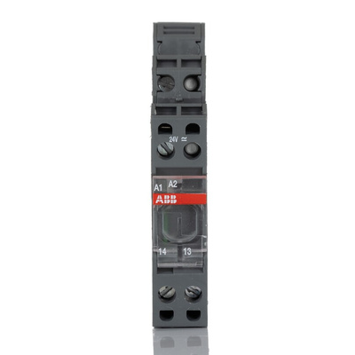 ABB R600 Series Interface Relay, DIN Rail Mount, 24V ac/dc Coil, SPST
