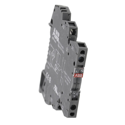 ABB R600 Series Interface Relay, DIN Rail Mount, 24V ac/dc Coil, SPDT, 6A Load