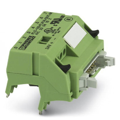 Phoenix Contact PLC-V8/FLK14/OUT/M Series Interface Relay Module, DIN Rail Mount, 24V dc Coil