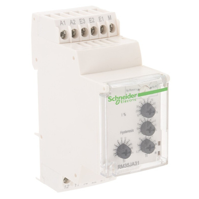 Schneider Electric Current Monitoring Relay, DPDT, DIN Rail