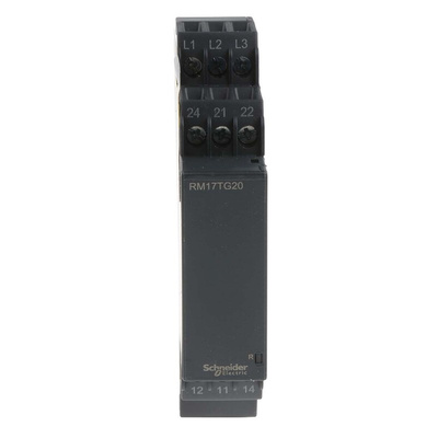 Schneider Electric Phase Monitoring Relay, 3 Phase, DPDT, 183 → 484 V, DIN Rail