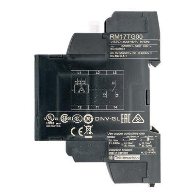 Schneider Electric Phase Monitoring Relay, 3 Phase, SPDT, 183 → 528 V, DIN Rail