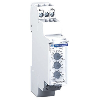 Schneider Electric Voltage Monitoring Relay, 1 Phase, SPDT, 20 → 80V ac/dc, DIN Rail