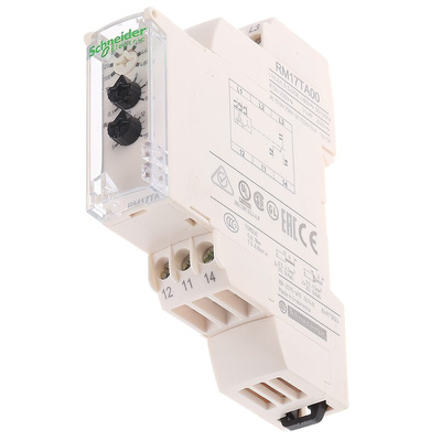 Schneider Electric Phase Monitoring Relay, 3 Phase, SPDT, 183 → 528V ac, DIN Rail