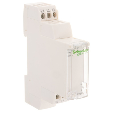 Schneider Electric Phase Monitoring Relay, 3 Phase, SPDT, 183 → 528V ac, DIN Rail