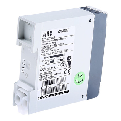 ABB Temperature Monitoring Relay, 1 Phase, SPST, DIN Rail