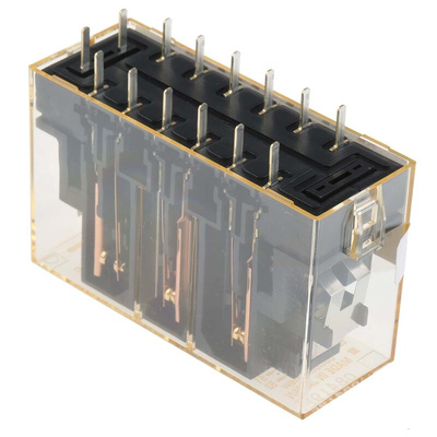 Omron PCB Mount Force Guided Relay, 24V dc Coil Voltage, 6 Pole, 3PDT