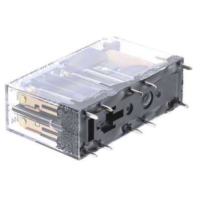 Omron PCB Mount Force Guided Relay, 24V dc Coil Voltage, 4 Pole, 3PST, SPST