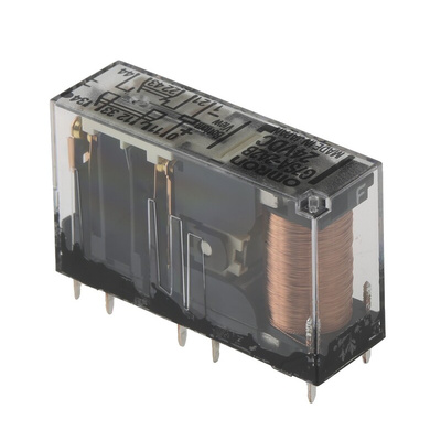 Omron PCB Mount Force Guided Relay, 24V dc Coil Voltage, 4 Pole, DPDT