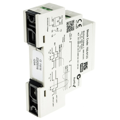 RS PRO Voltage Monitoring Relay, 1 Phase, SPDT, Maximum of 500 V, DIN Rail
