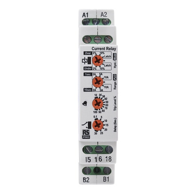 RS PRO Current Monitoring Relay, 1 Phase, SPDT, DIN Rail