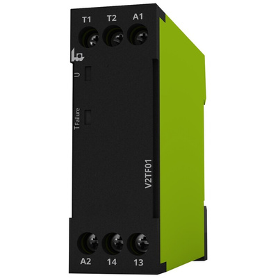 Tele Temperature Monitoring Relay, 1 Phase, SPST, DIN Rail