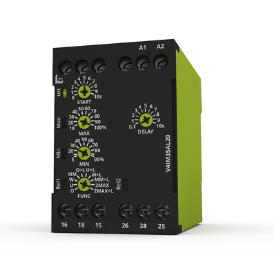 Tele Current Monitoring Relay, 1 Phase, DPDT, DIN Rail