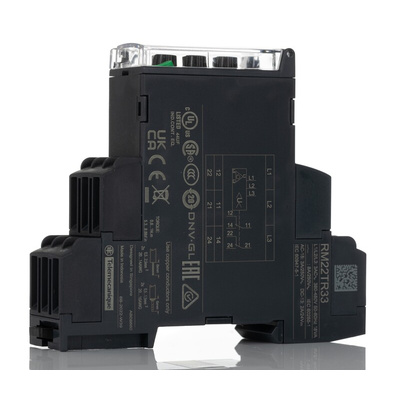 Schneider Electric Phase, Voltage Monitoring Relay, 3 Phase, DPDT, 380 → 480V ac, DIN Rail