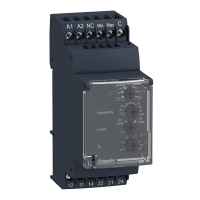 Schneider Electric Level Monitoring Relay, 1 Phase, DPDT, DIN Rail