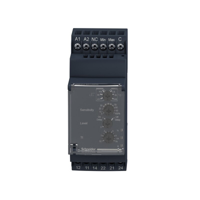 Schneider Electric Level Monitoring Relay, 1 Phase, DPDT, DIN Rail