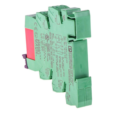 Phoenix Contact PLC-RPT- 24DC/21-21/EX Series Interface Relay, DIN Rail Mount, 24V dc Coil, DPDT, 2-Pole