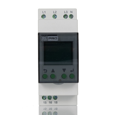 RS PRO Phase, Voltage Monitoring Relay, 3 Phase, SPDT, DIN Rail