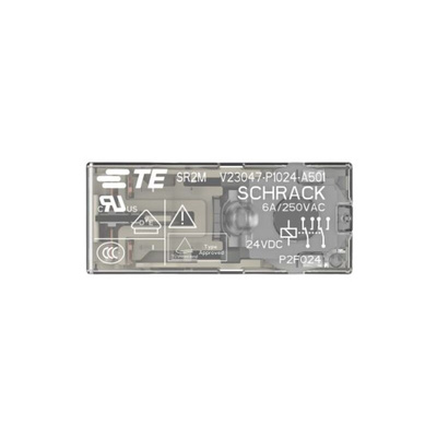 TE Connectivity Force Guided Relay, 24V dc Coil Voltage, 2 Pole, SPDT